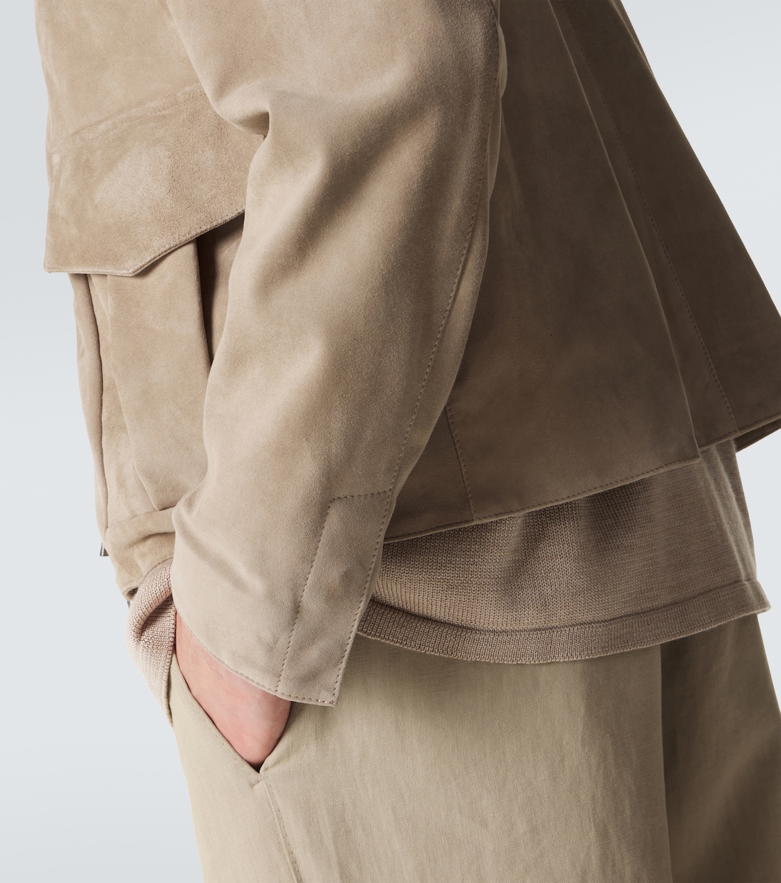 Suede blouson jacket | Stòffa