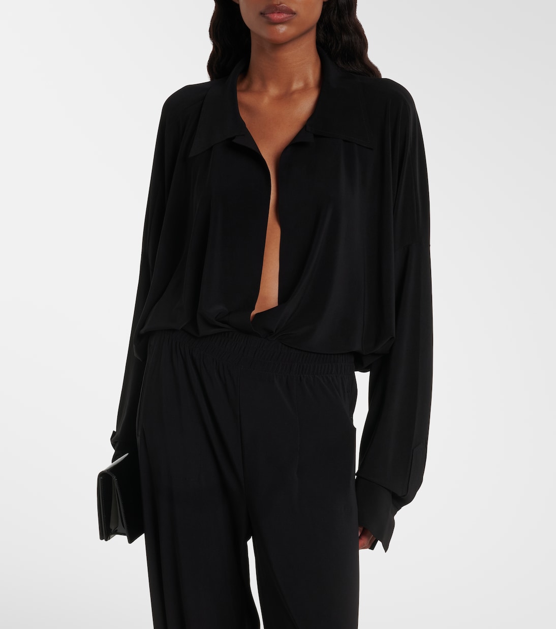 Oversized jersey bodysuit | Norma Kamali