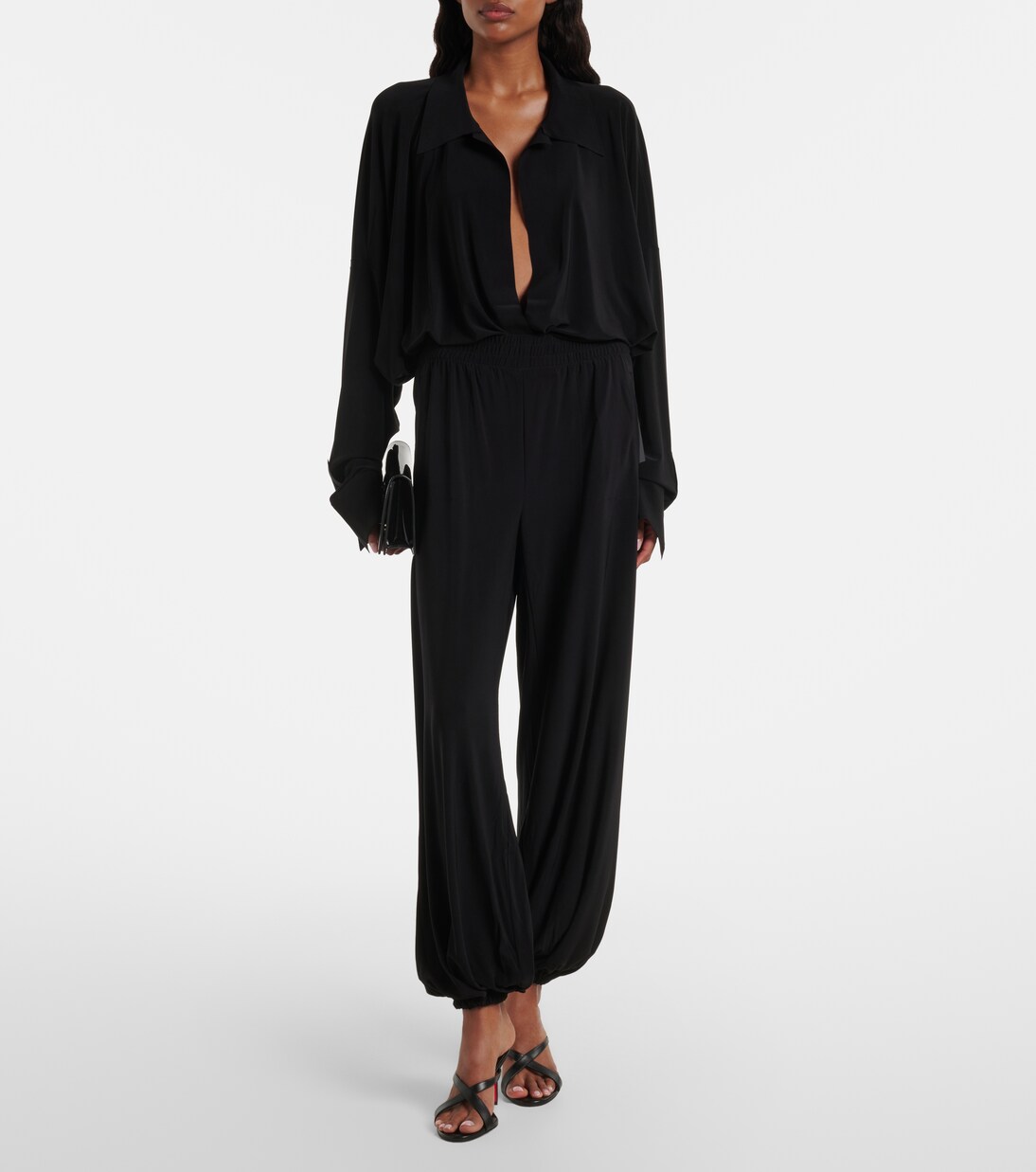 Oversized jersey bodysuit | Norma Kamali