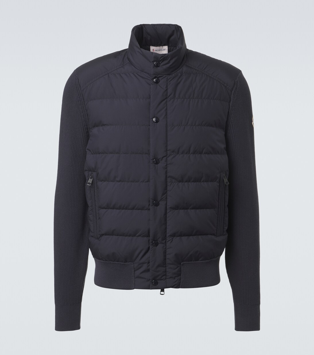 Down-paneled cotton-blend cardigan  | Moncler