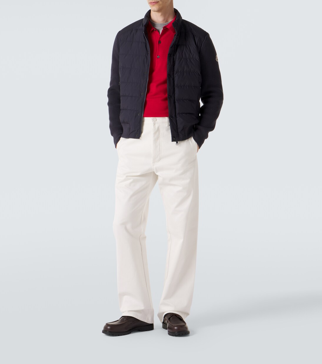 Down-paneled cotton-blend cardigan  | Moncler