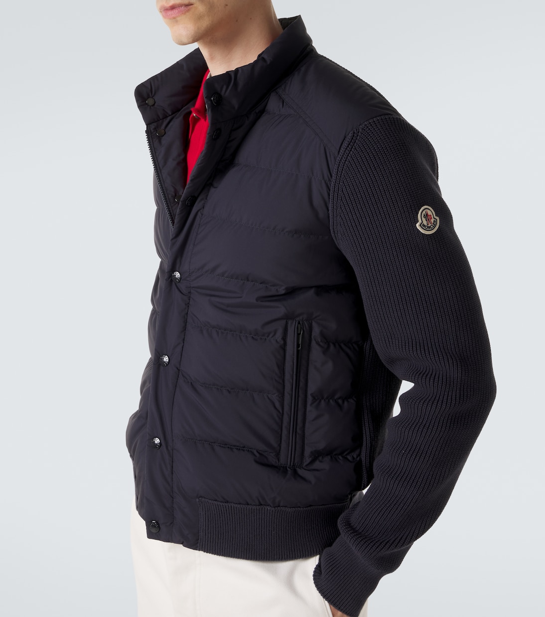 Down-paneled cotton-blend cardigan  | Moncler