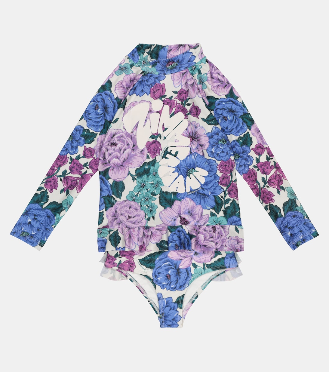 Poppy ruffled floral rash guard | Zimmermann Kids