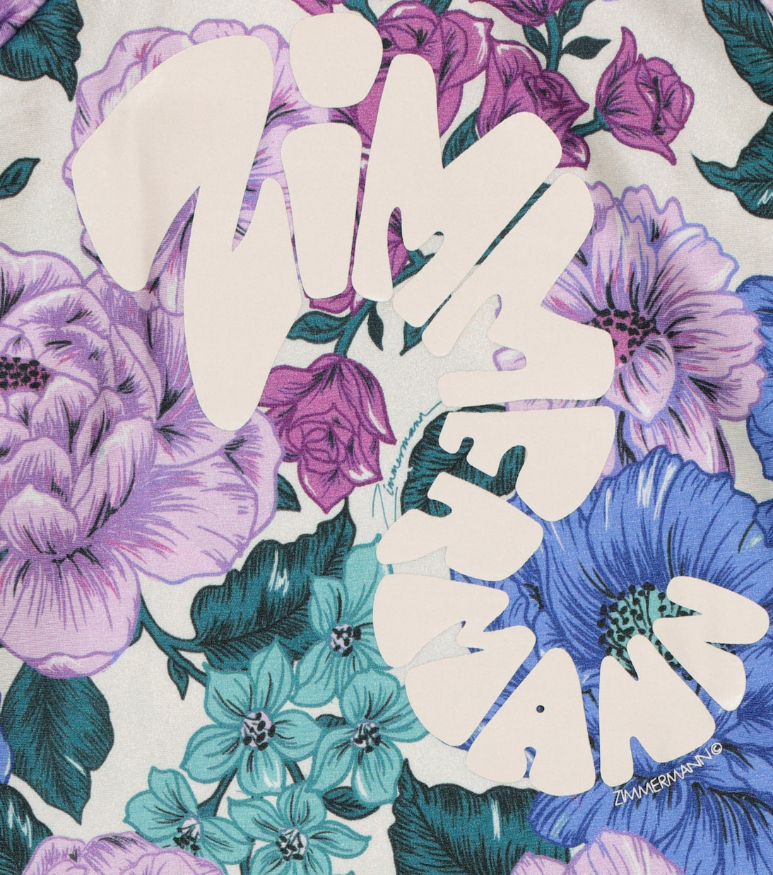 Poppy ruffled floral rash guard | Zimmermann Kids