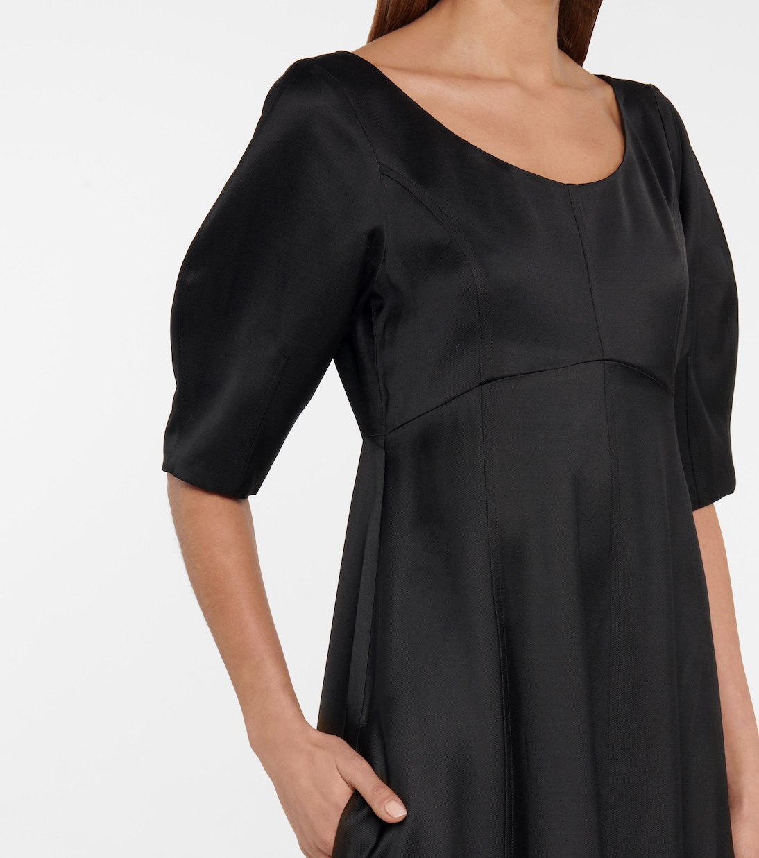 Maxikleid aus Satin | Toteme