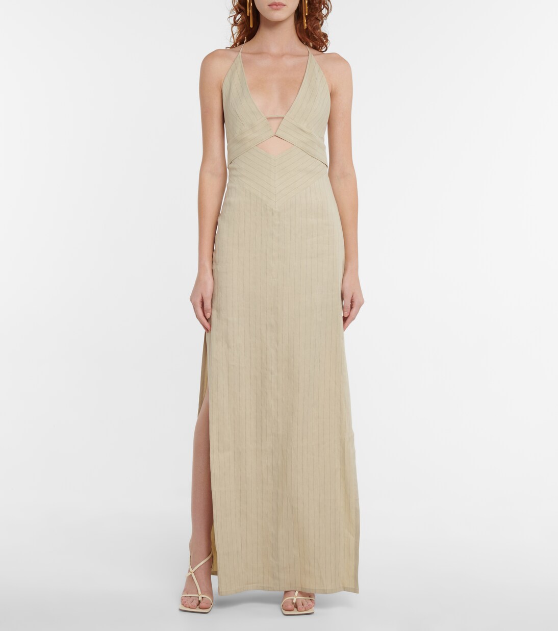 Maxikleid Isola aus einem Leinengemisch | Galvan