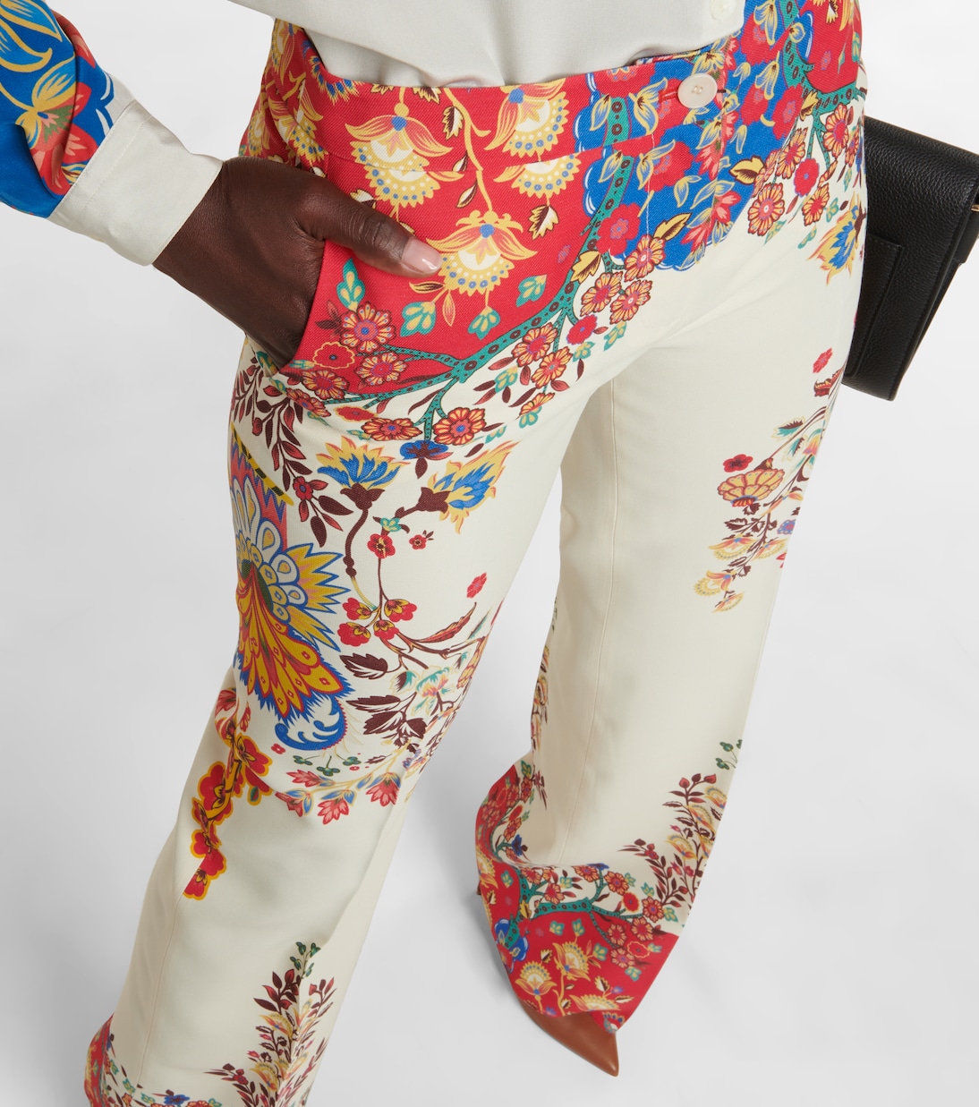 Pantalon imprimé à taille haute | Etro