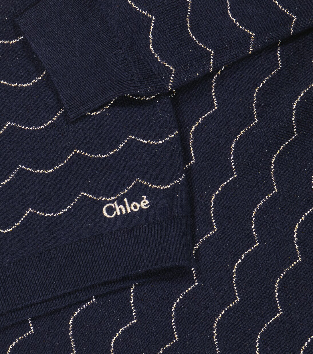 Cotton-blend sweater dress | Chloé Kids