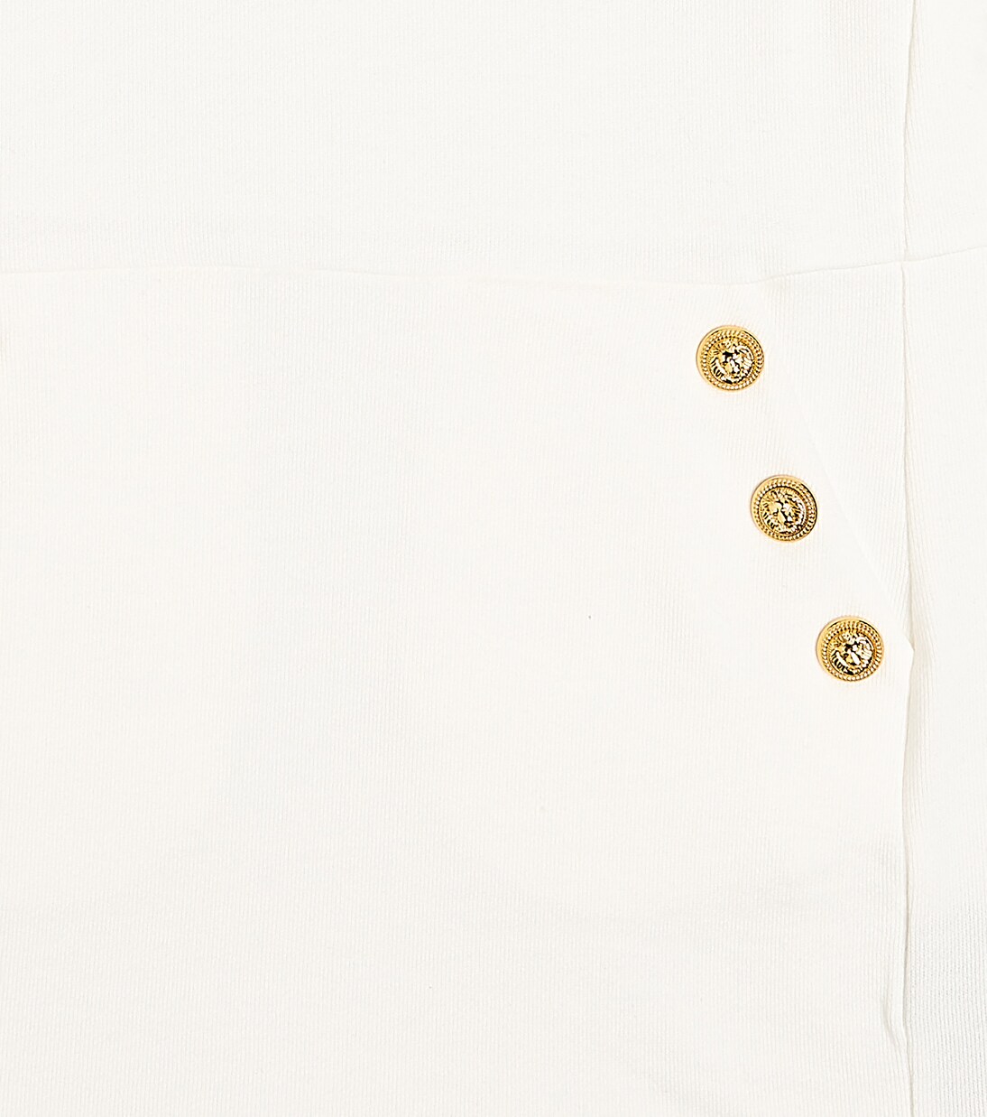 Button-embellished cotton jersey dress | Balmain Kids