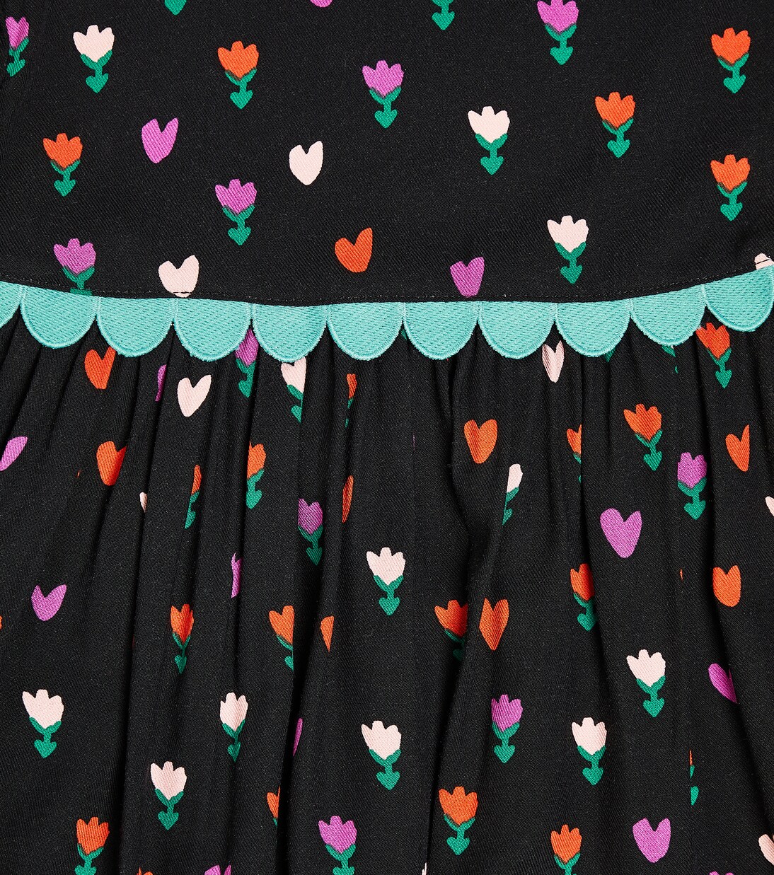 Scallop-trimmed printed dress  | Stella McCartney Kids