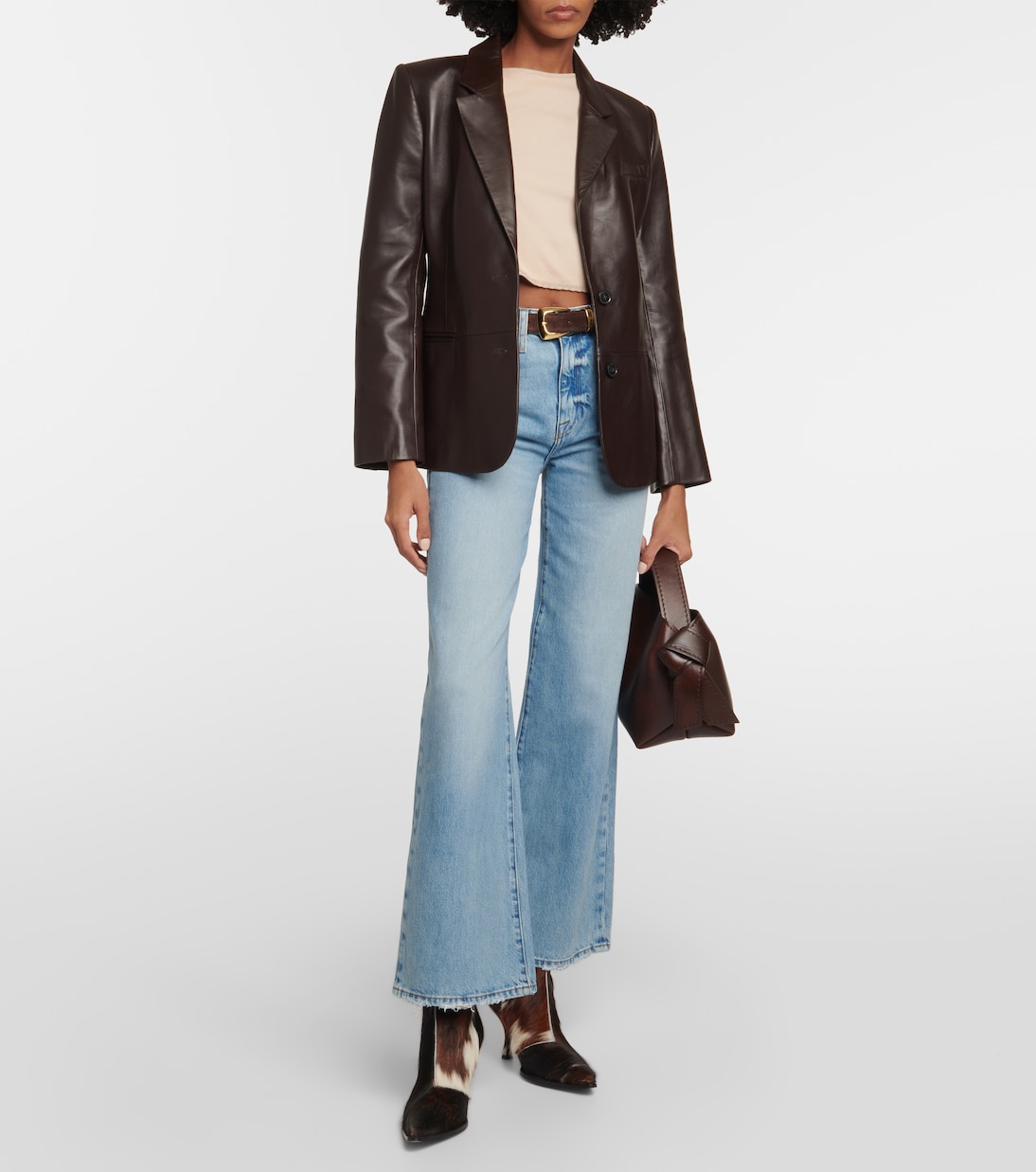 High-Rise Wide-Leg Jeans Le Jane | Frame