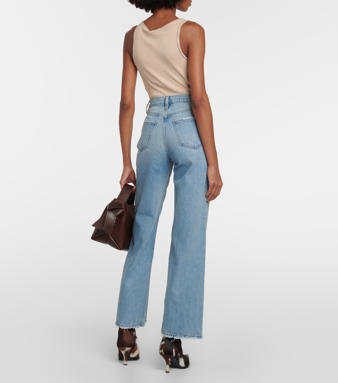 High-Rise Wide-Leg Jeans Le Jane | Frame