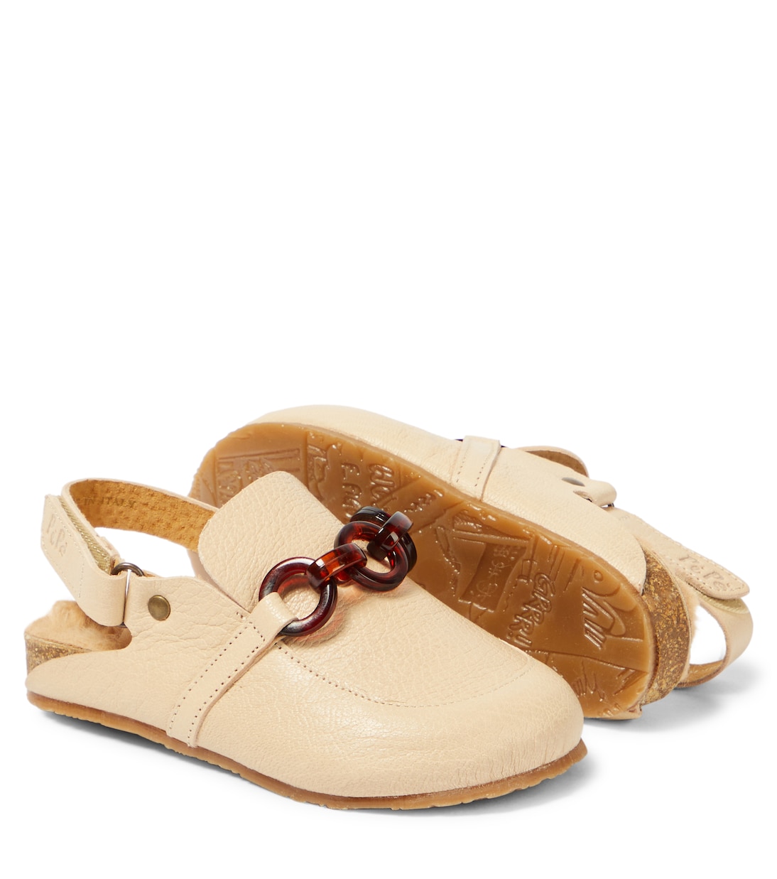Rubi leather slingback clogs | PèPè