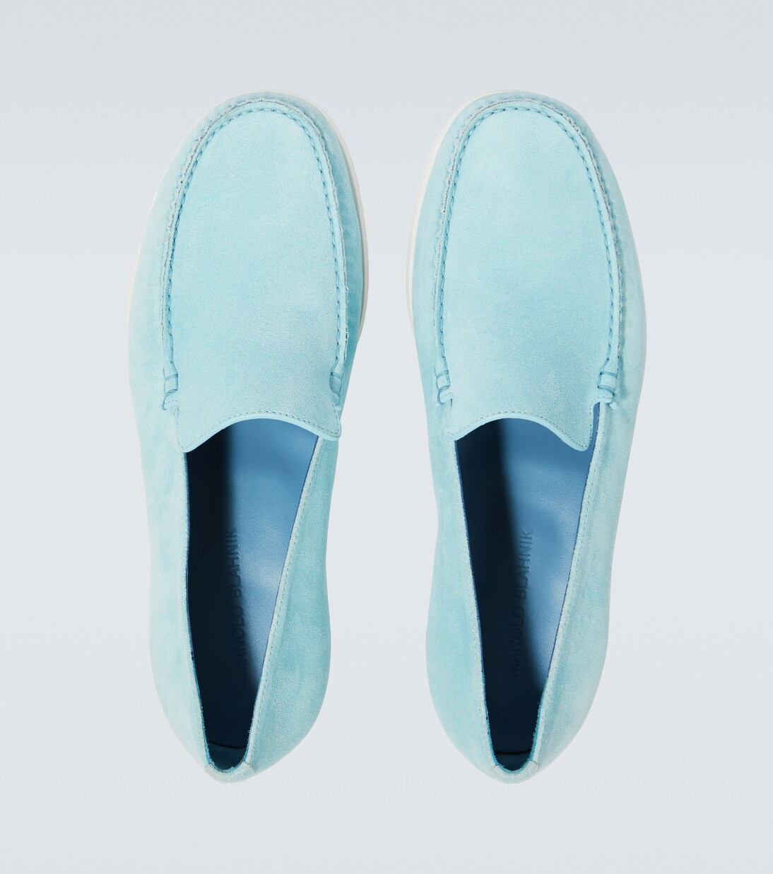 Monaco suede loafers | Manolo Blahnik