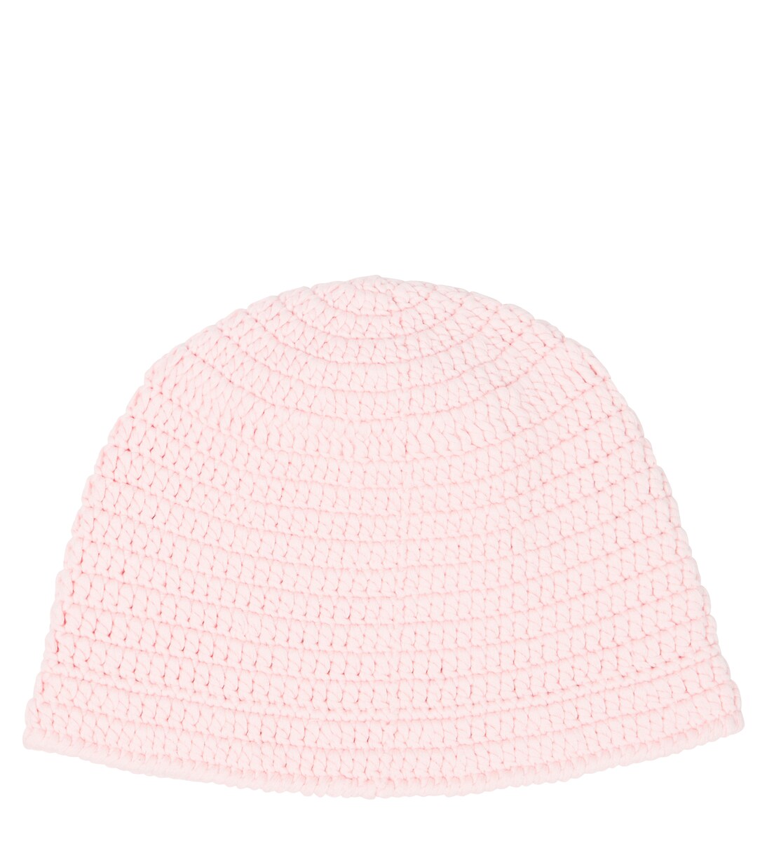 Logo crochet cotton beanie | Moschino Kids