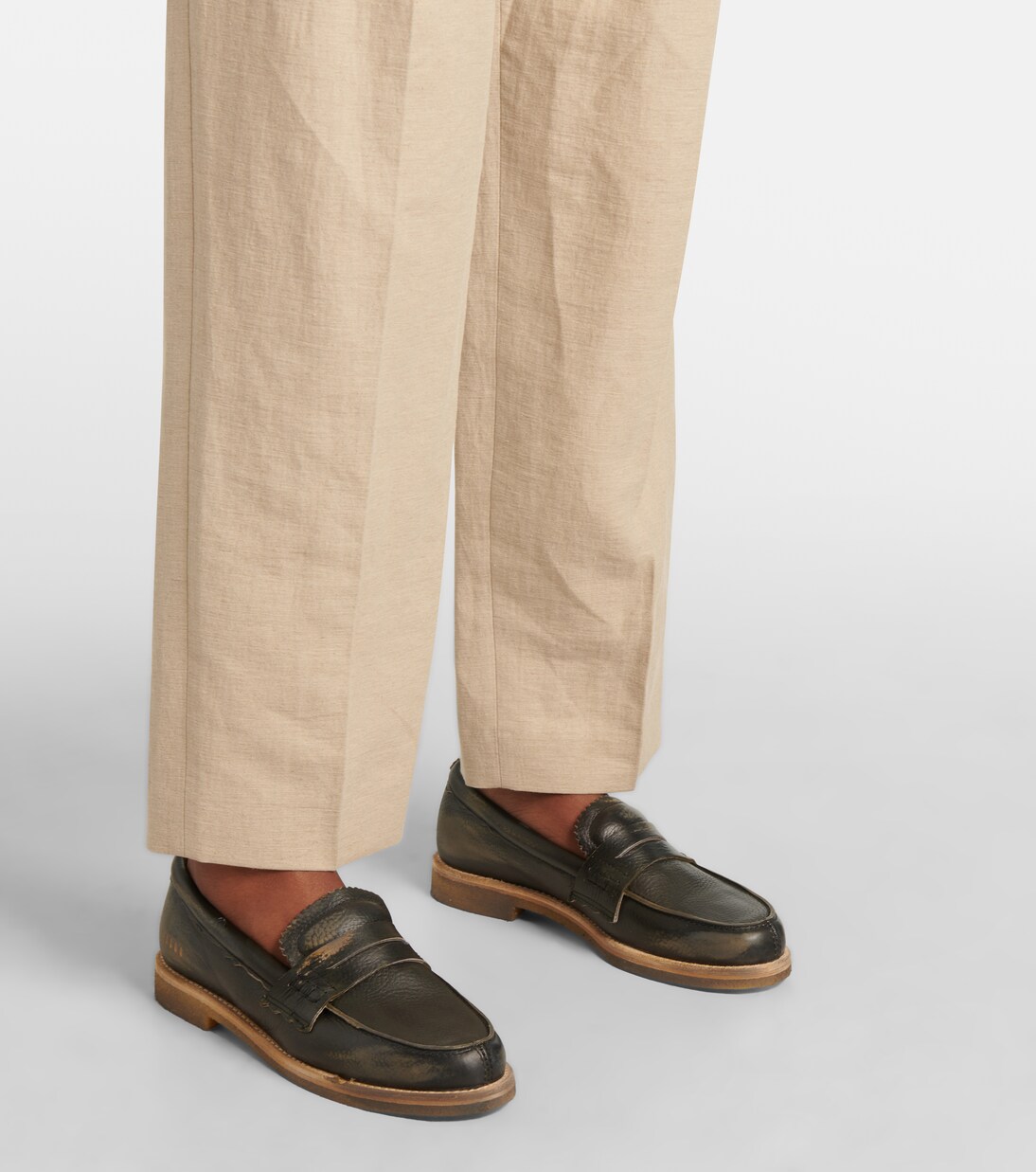 Jerry leather penny loafers | Golden Goose