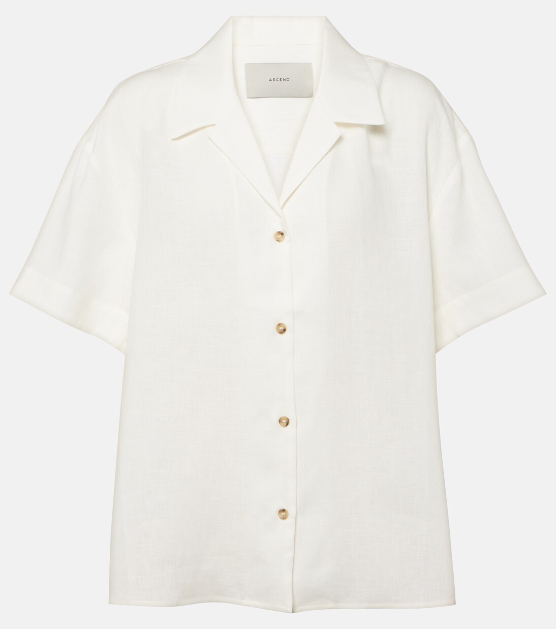 Prague linen bowling shirt | Asceno