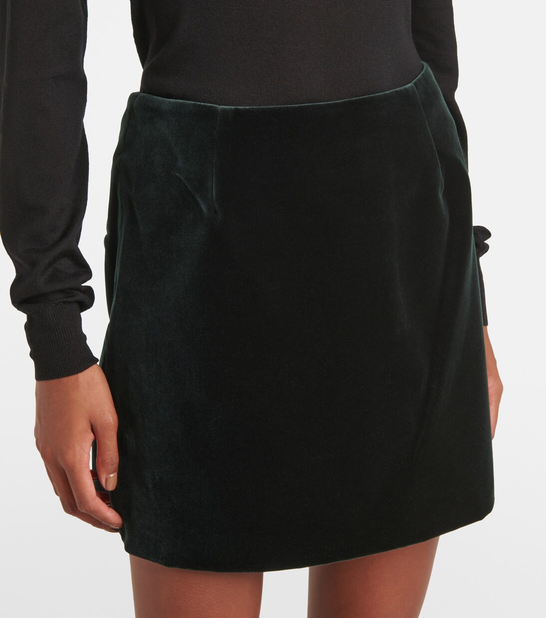 Jealousy cotton velvet miniskirt | Blazé Milano