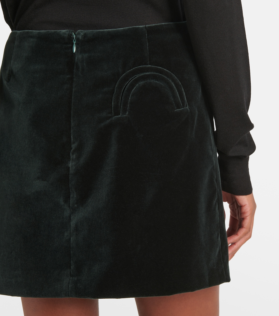 Jealousy cotton velvet miniskirt | Blazé Milano