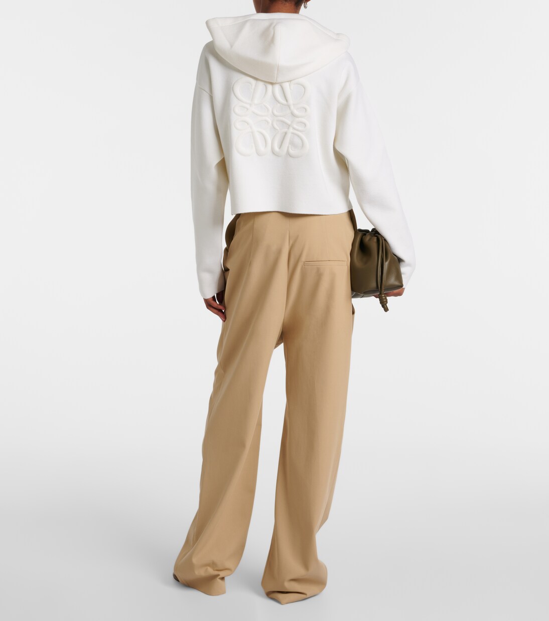 Anagram wool-blend zip-up hoodie | Loewe