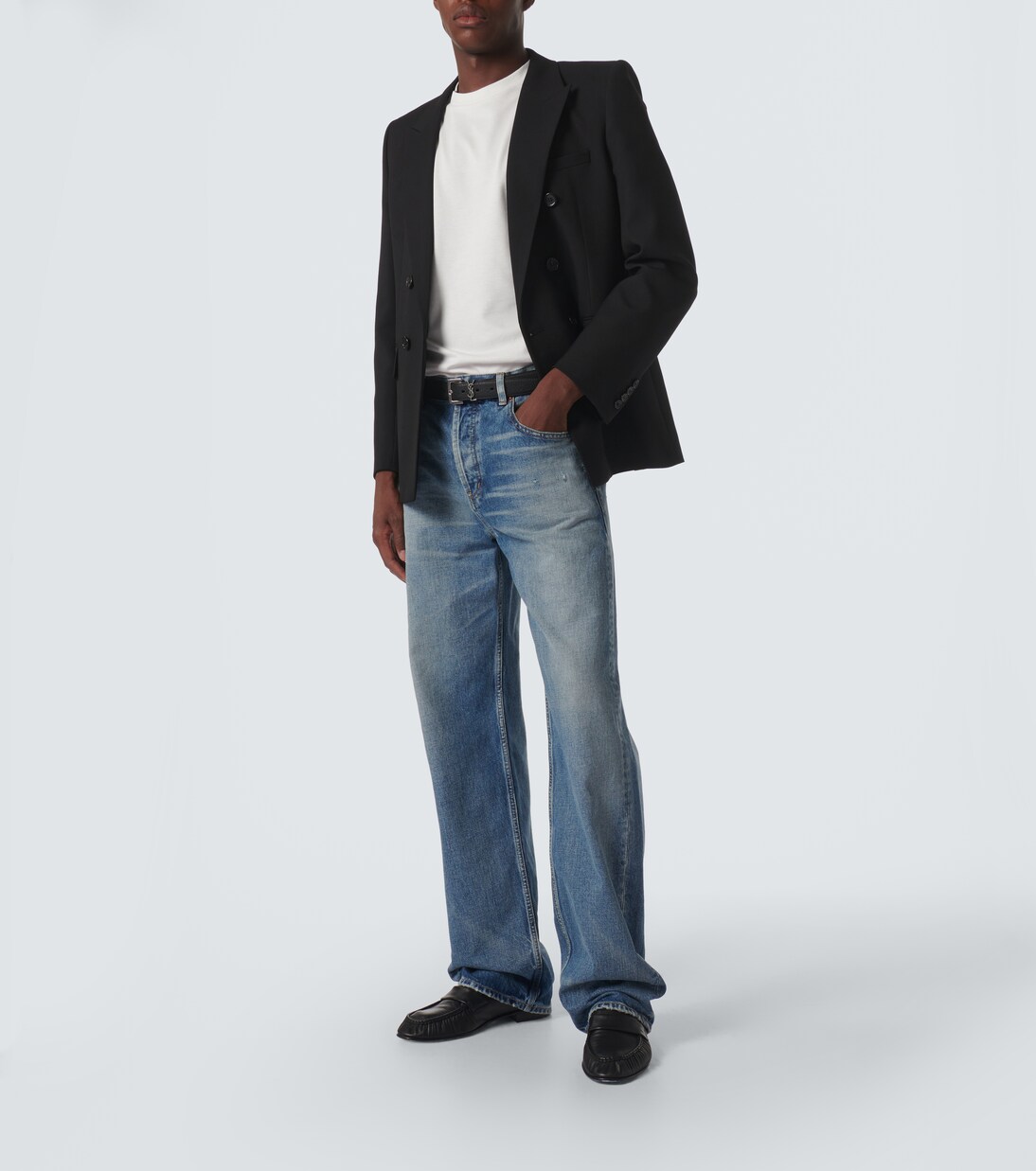 Cotton-blend jersey T-shirt | Saint Laurent