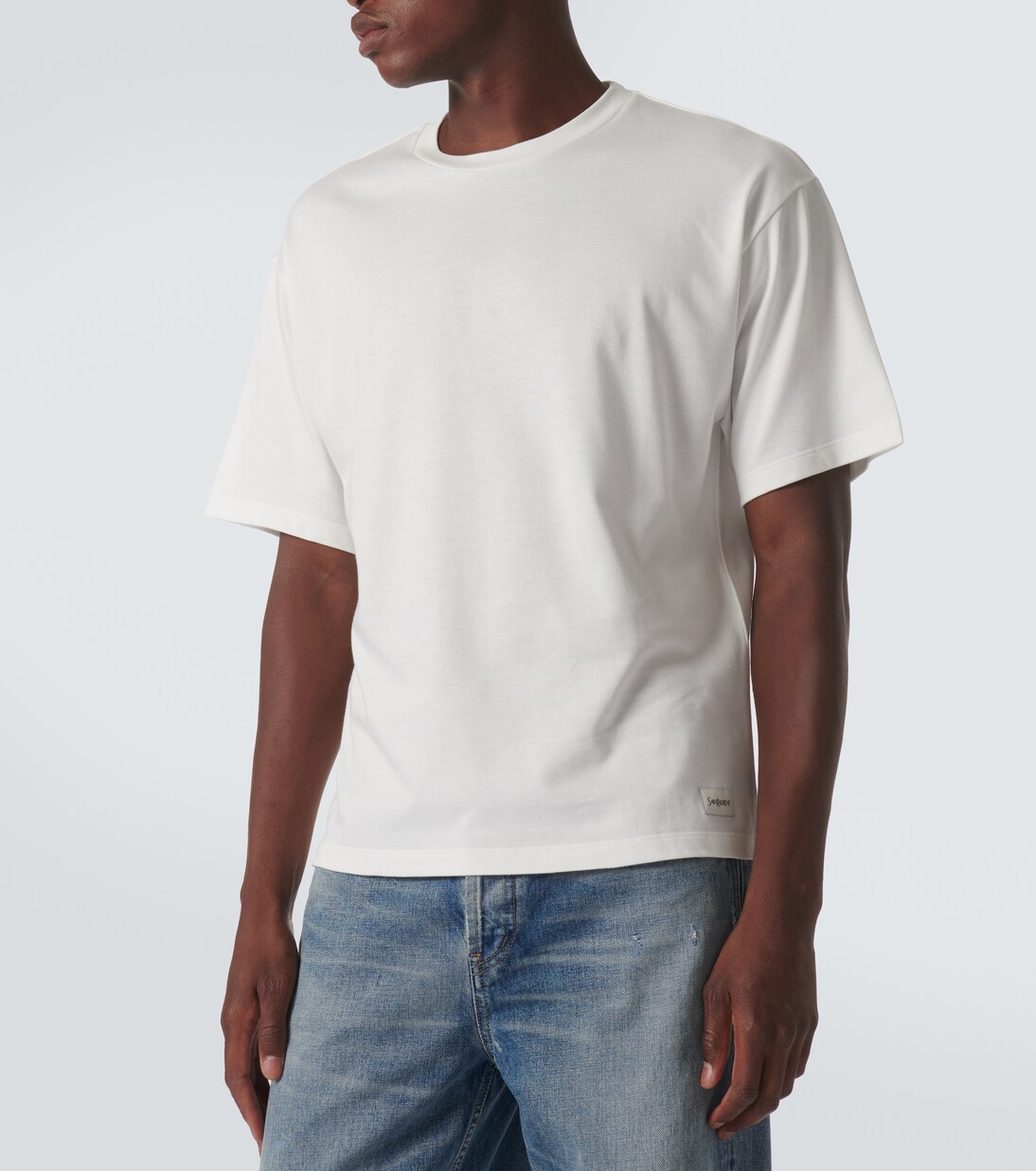 Cotton-blend jersey T-shirt | Saint Laurent