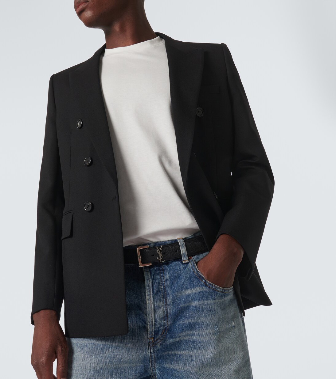 Cotton-blend jersey T-shirt | Saint Laurent