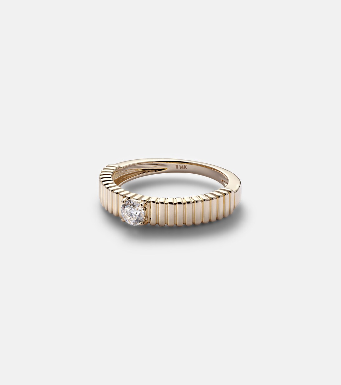 Cher 14kt gold ring with diamonds | Stone and Strand