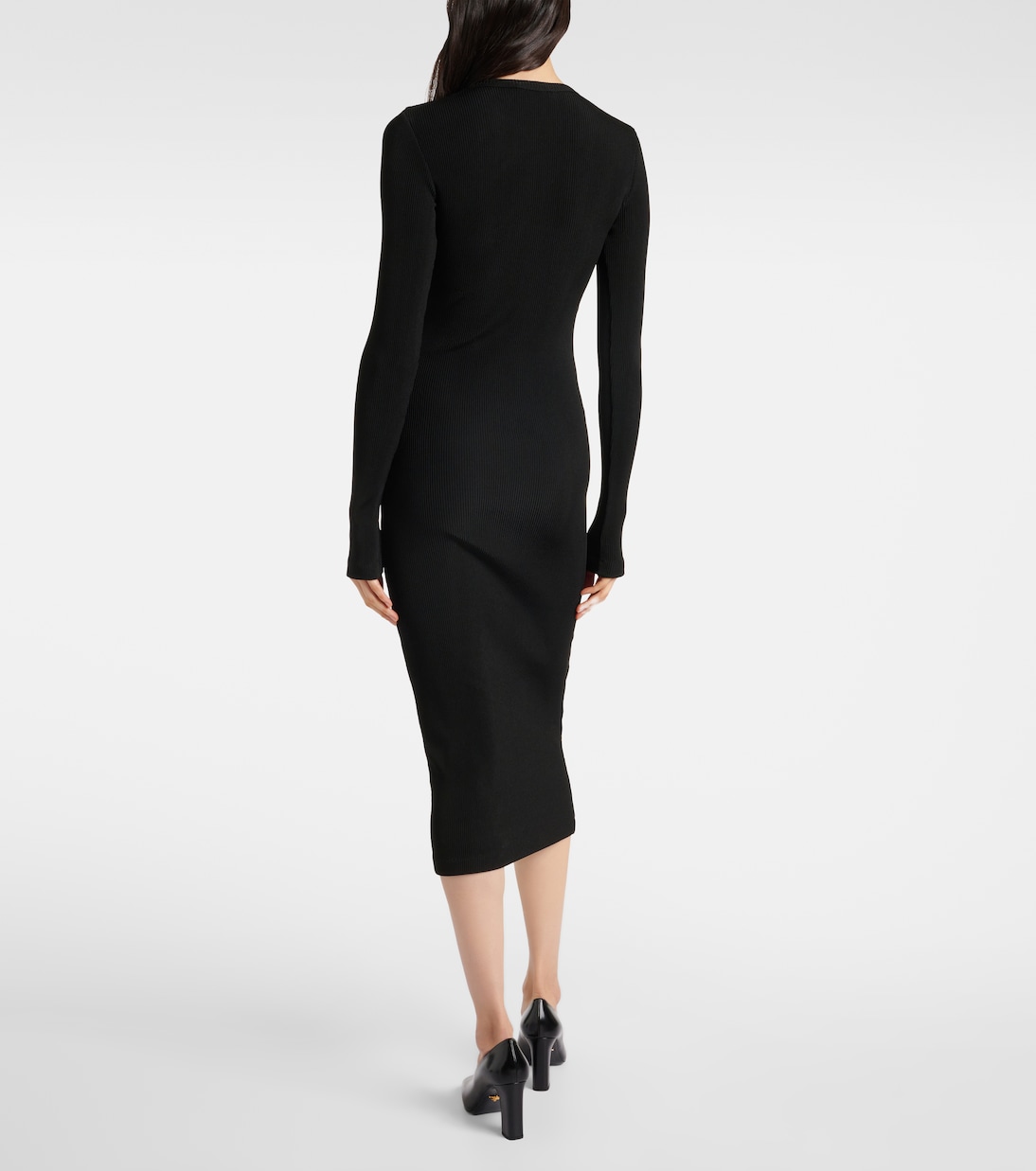 Midikleid aus Rippstrick | Prada