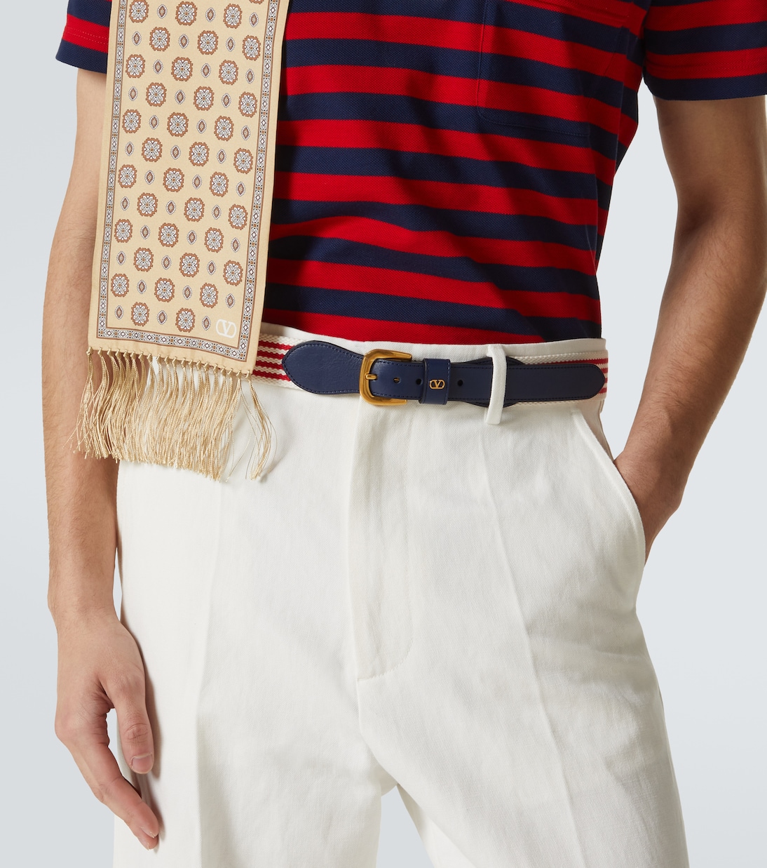 Striped belt | Valentino Garavani