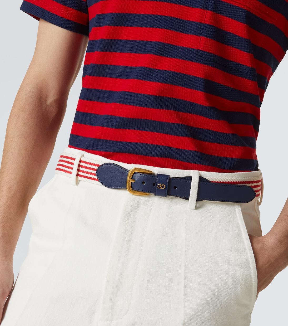 Striped belt | Valentino Garavani