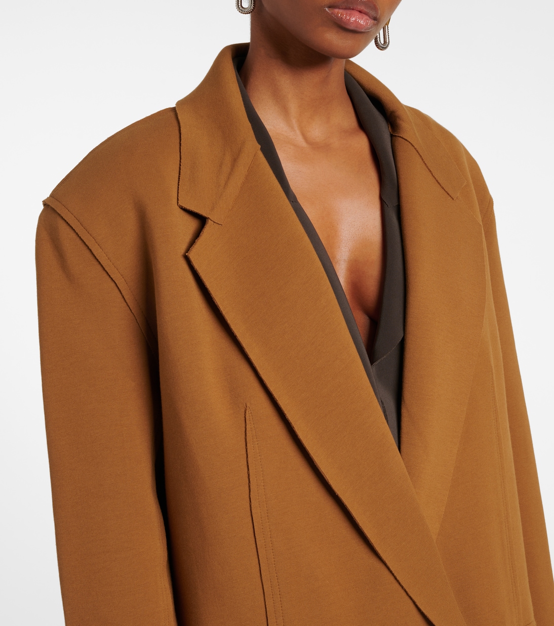 Abrigo oversized de mezcla de algodón | Norma Kamali