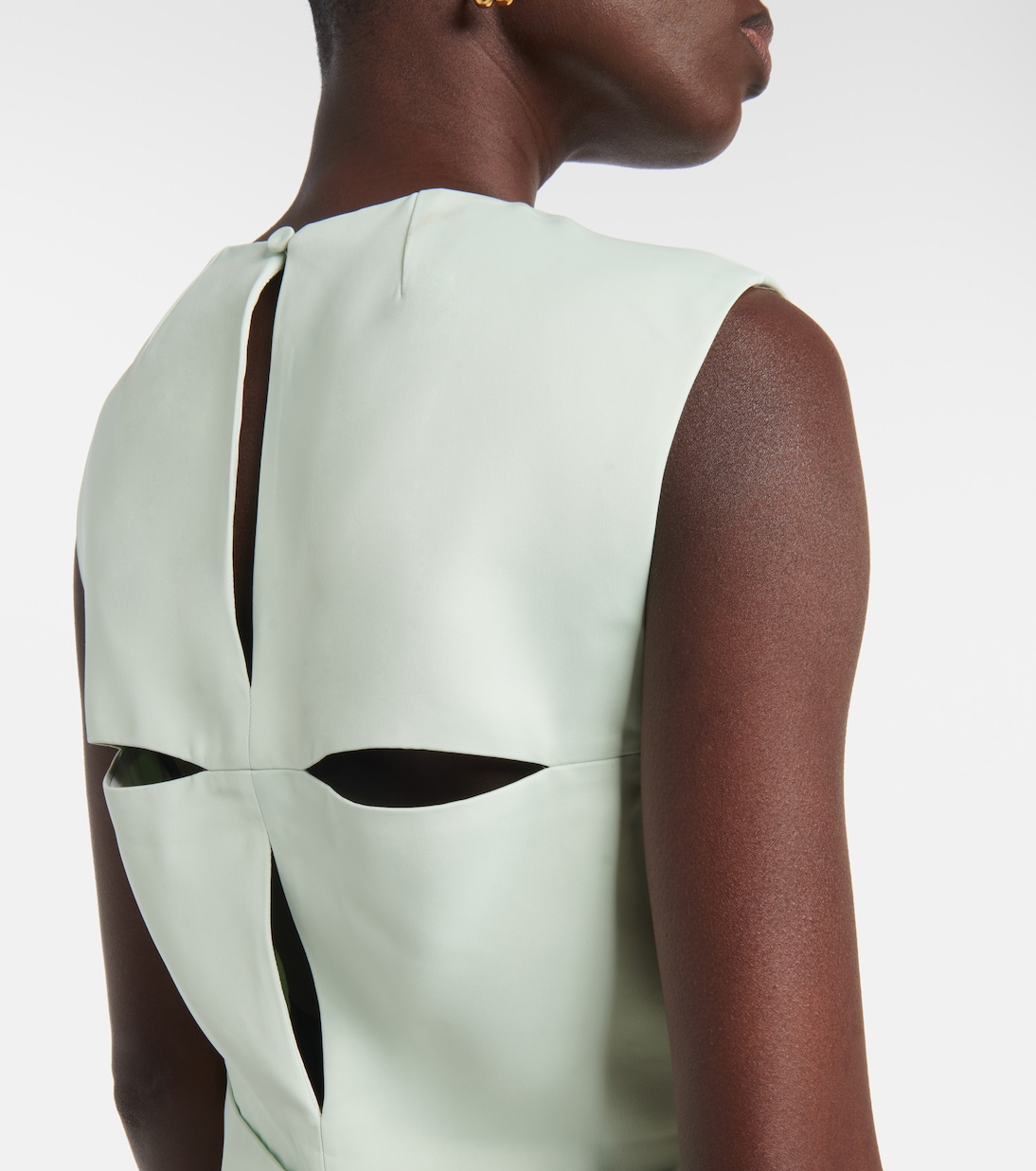 Cutout satin midi dress | Jil Sander