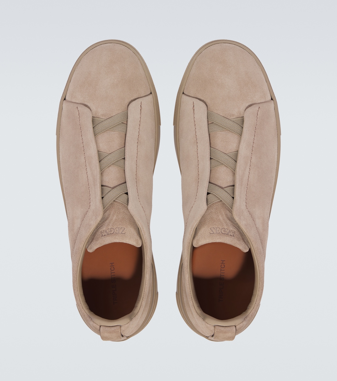 Triple Stitch suede slip-on sneakers | Zegna