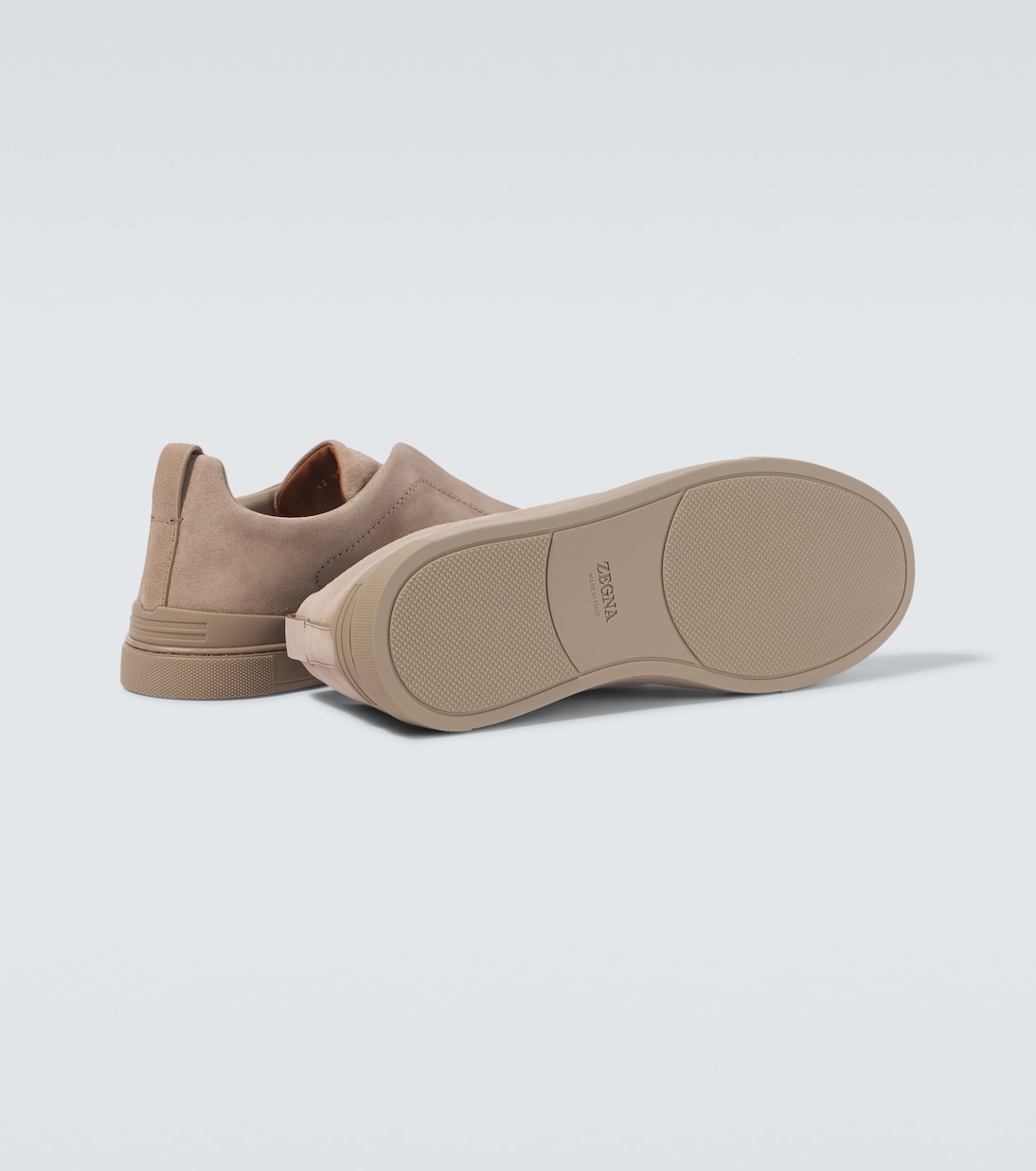 Triple Stitch suede slip-on sneakers | Zegna