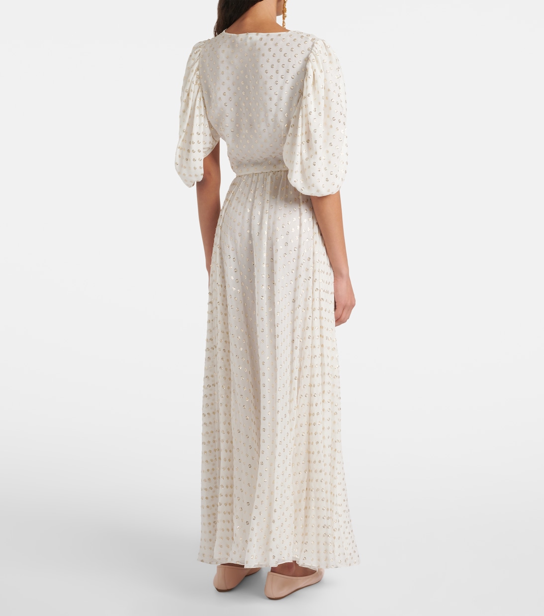 Jacquard silk-blend muslin crop top | Chloé