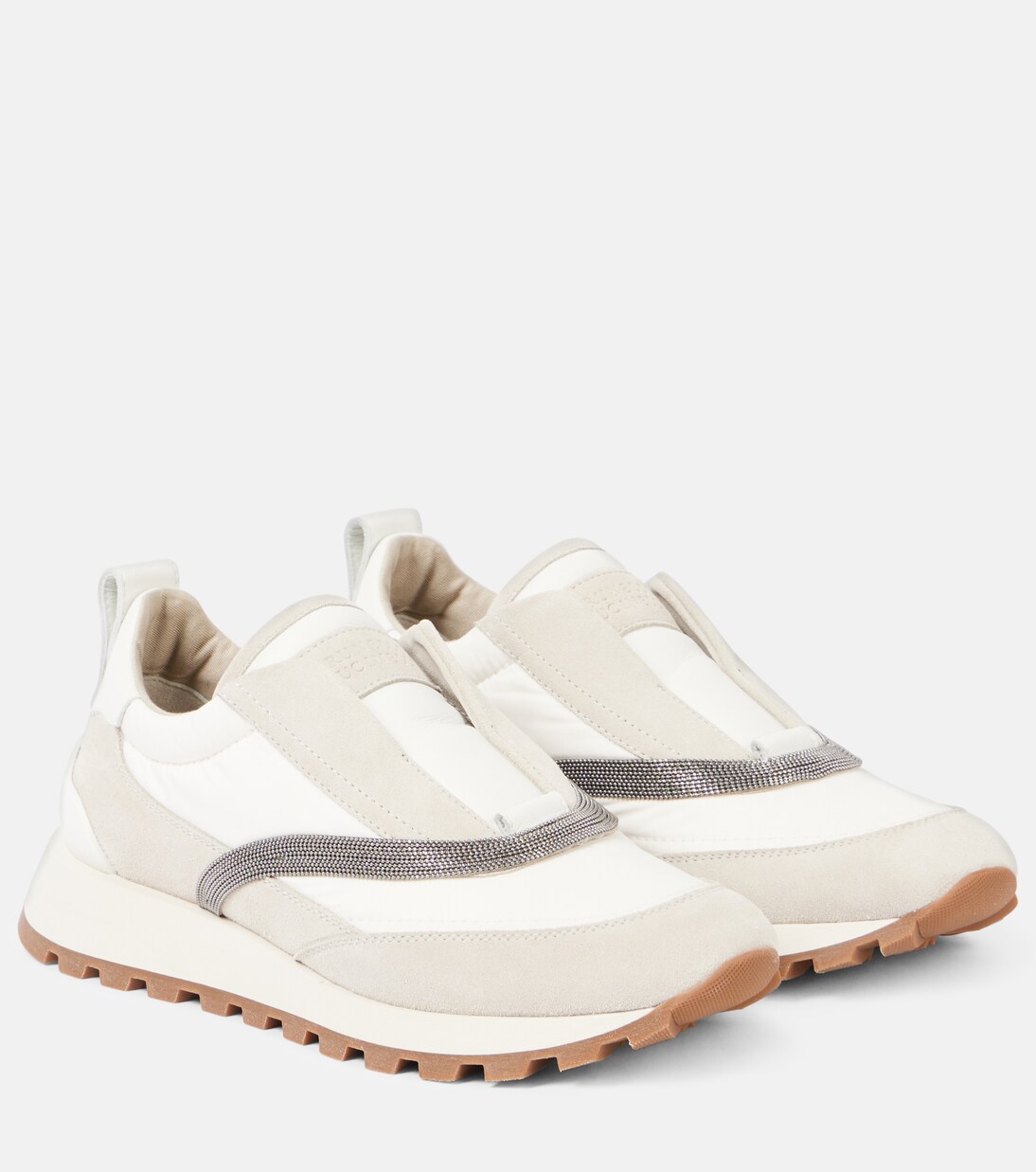 Sneakers Monili mit Leder | Brunello Cucinelli