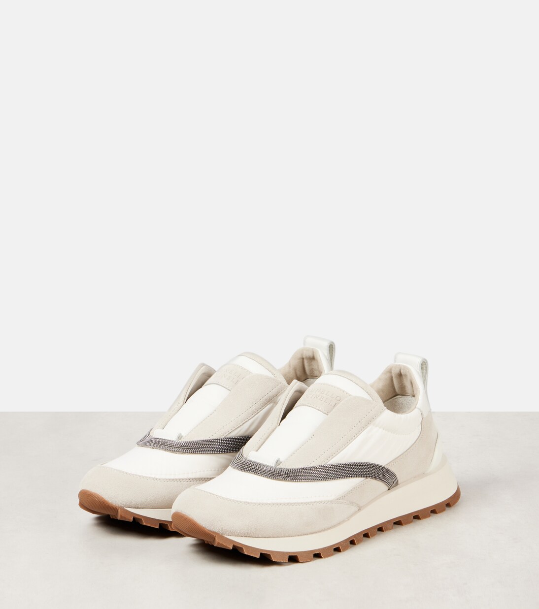 Sneakers Monili mit Leder | Brunello Cucinelli