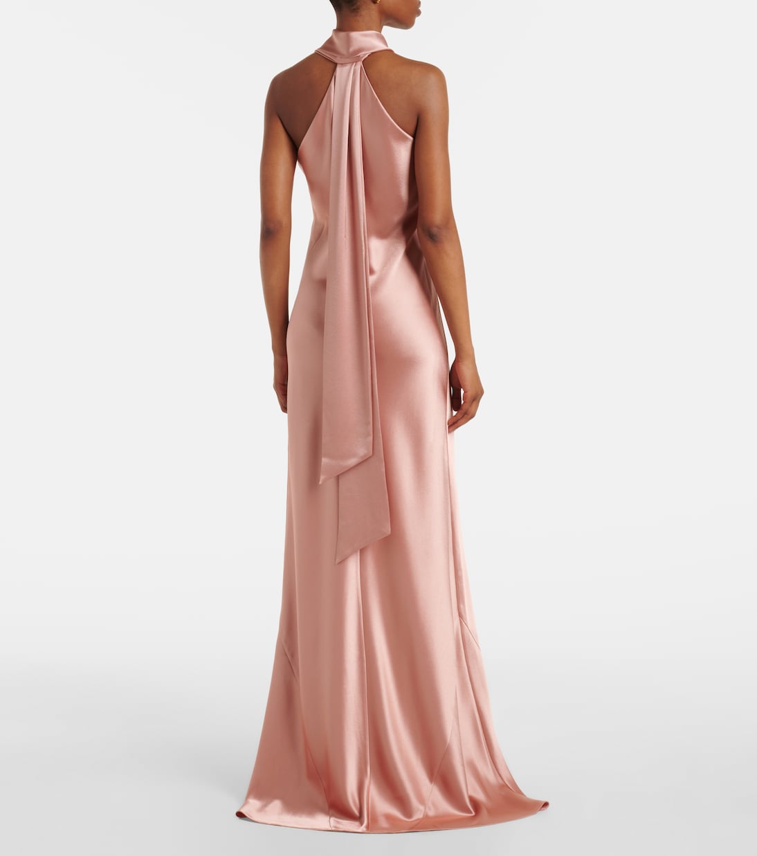Robe longue Pandora en satin  | Galvan