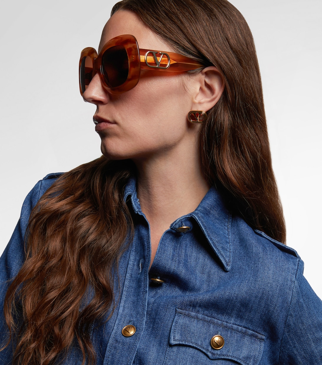 VLogo square sunglasses  | Valentino