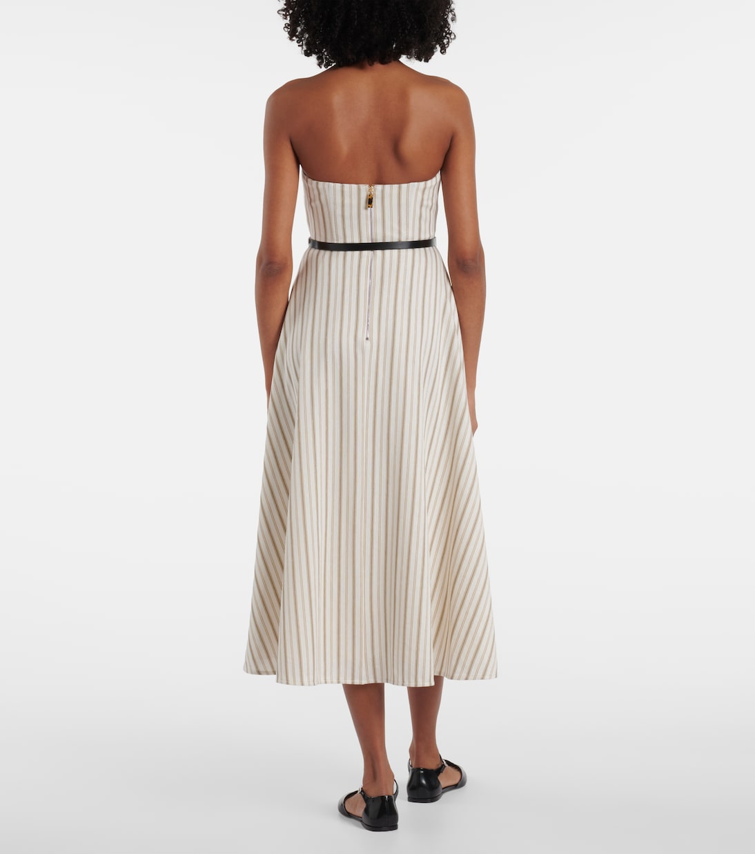 Midikleid Fervida aus Baumwolle und Leinen | Max Mara