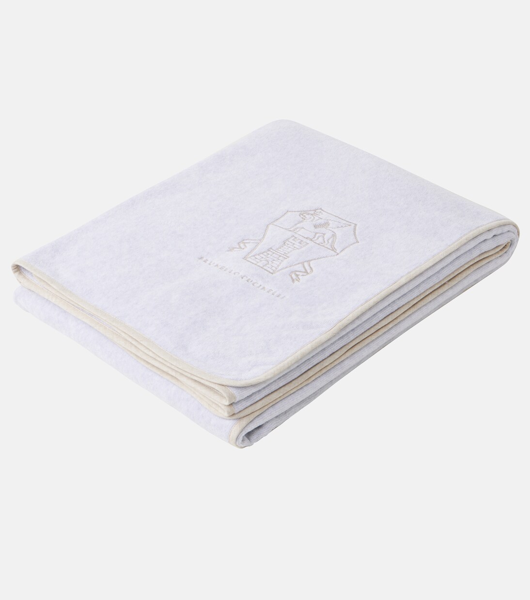 Embroidered cotton terry towel | Brunello Cucinelli