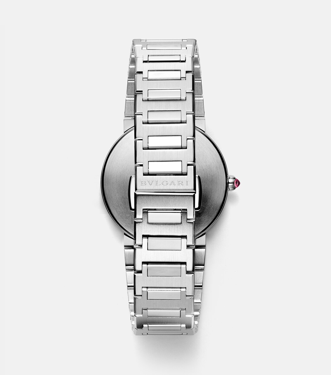 Bvlgari Bvlgari 33mm stainless steel watch with rubellite | Bvlgari