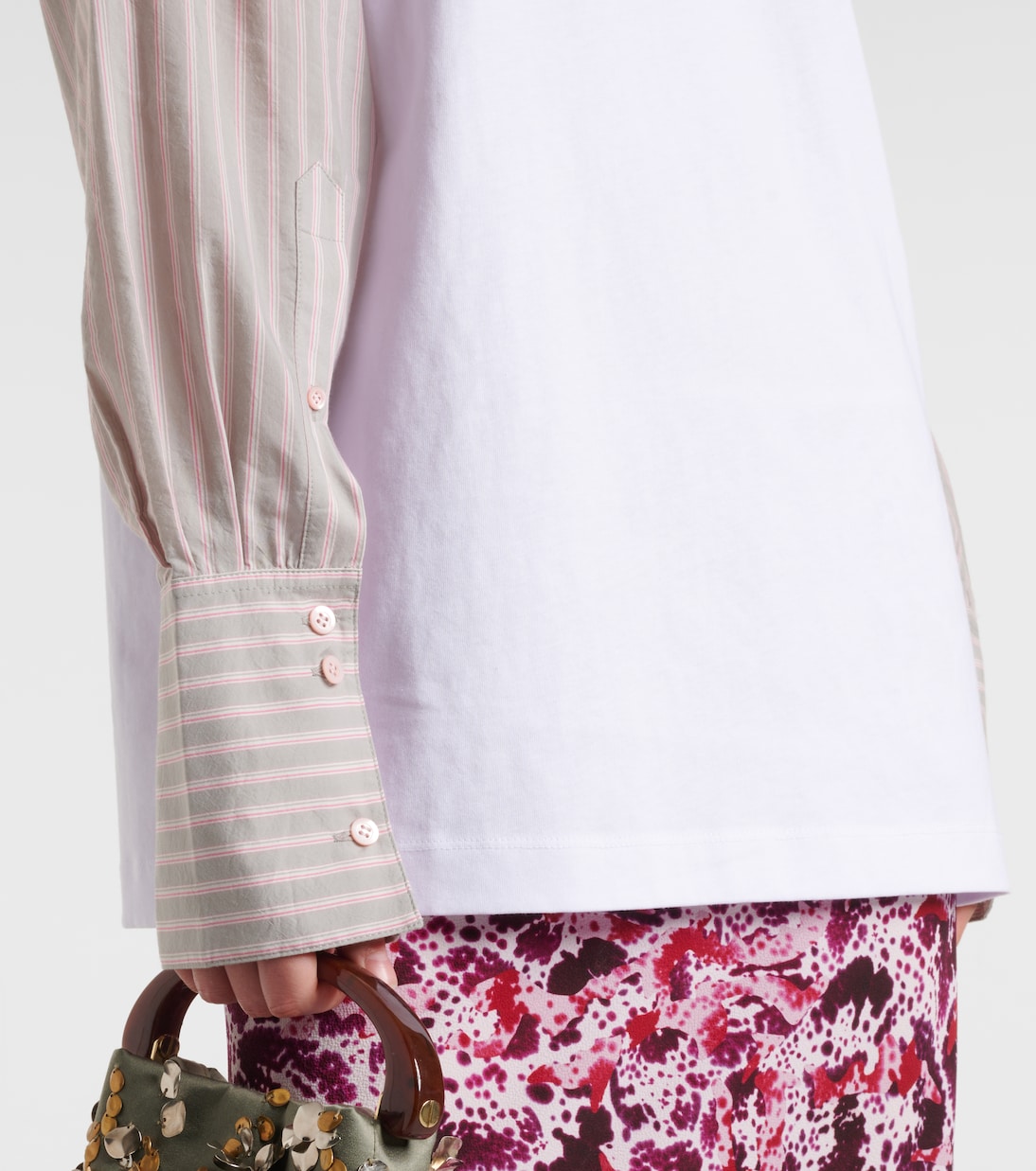 T-Shirt aus einem Baumwollgemisch | Dries Van Noten