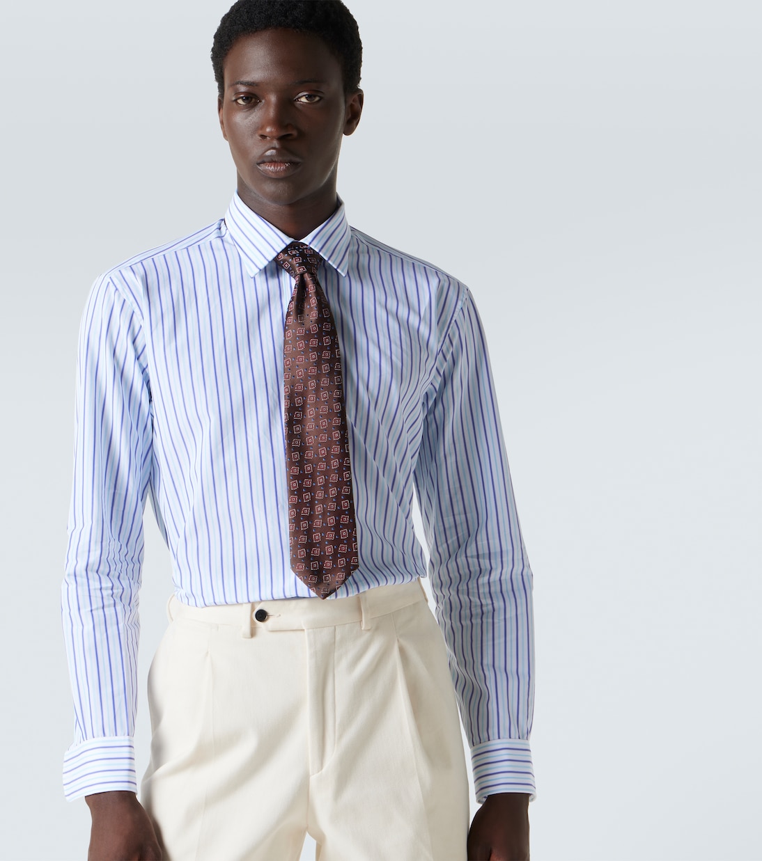 Silk jacquard tie | Charvet