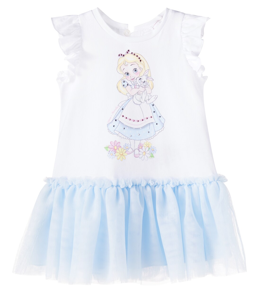 Baby printed cotton dress | Monnalisa