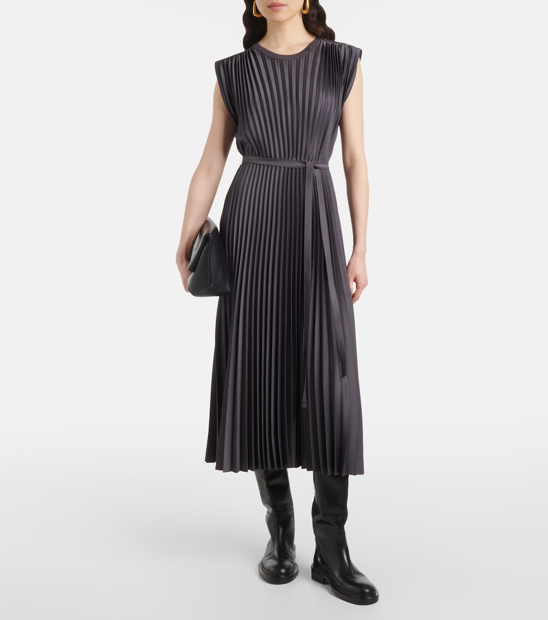 Midikleid Volta aus Satin | Joseph