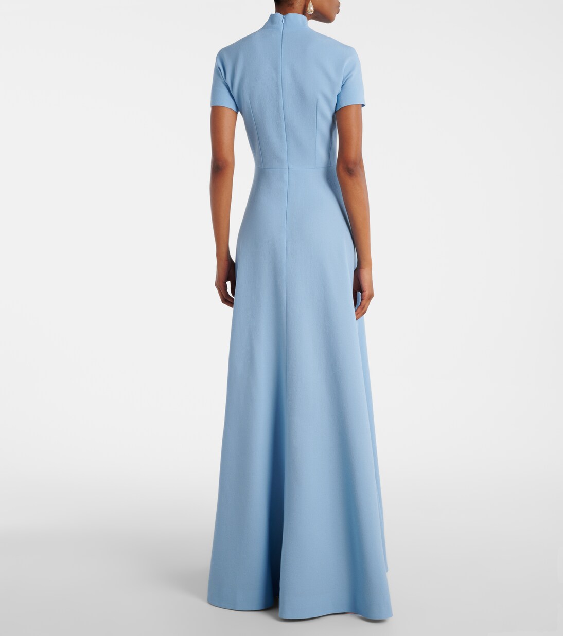 Robe longue Malinda en crêpe de laine | Emilia Wickstead