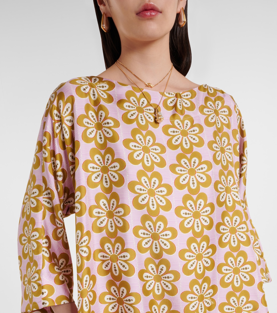 Maxikleid Muumuu aus Seiden-Twill | La DoubleJ