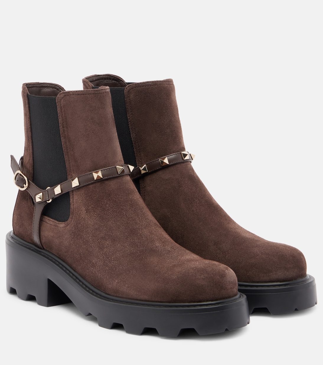 Beatle Rockstud suede Chelsea boots | Valentino Garavani